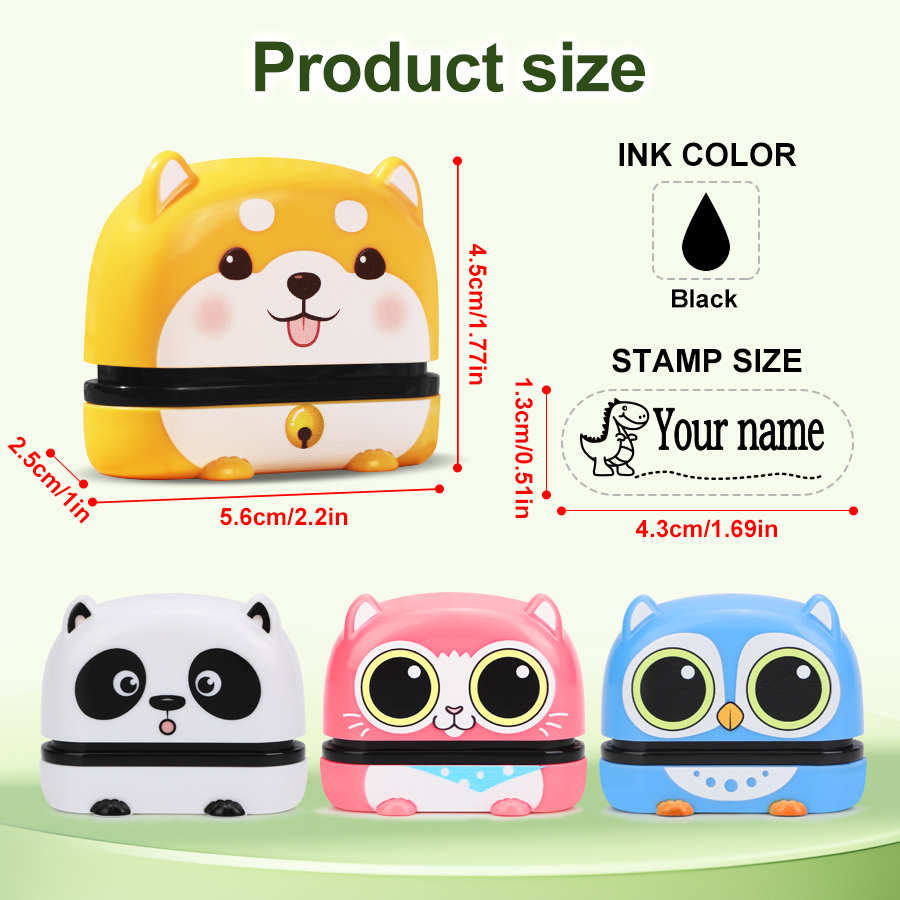 Custom Cute Name Stamp - Reusa - Self Inking Stamp recension och pris