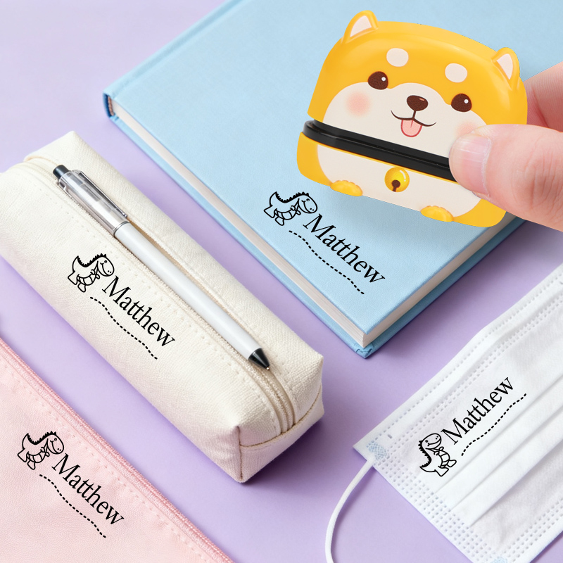 Custom Cute Name Stamp - Reusa - Self Inking Stamp recension och pris