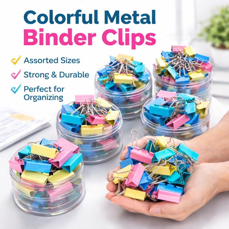 40PCS/Set Long Colorful Metal  - Office Stationery And Supply recension och pris