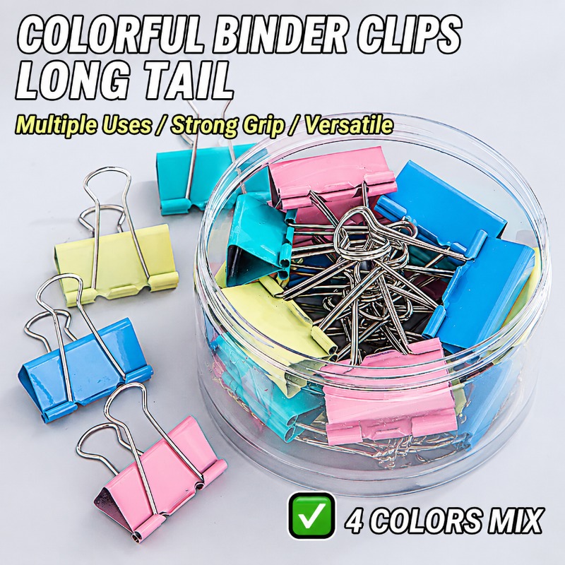 40PCS/Set Long Colorful Metal  - Office Stationery And Supply recension och pris