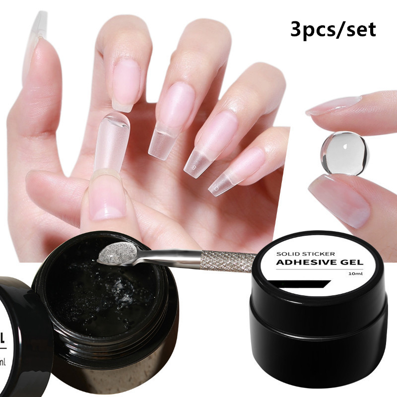 3pcs/set Solid Nail Tips Gel S - Glue Stick Pack recension och pris