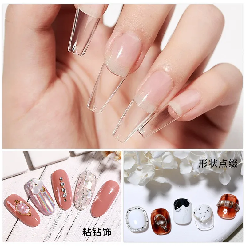 3pcs/set Solid Nail Tips Gel S - Glue Stick Pack recension och pris
