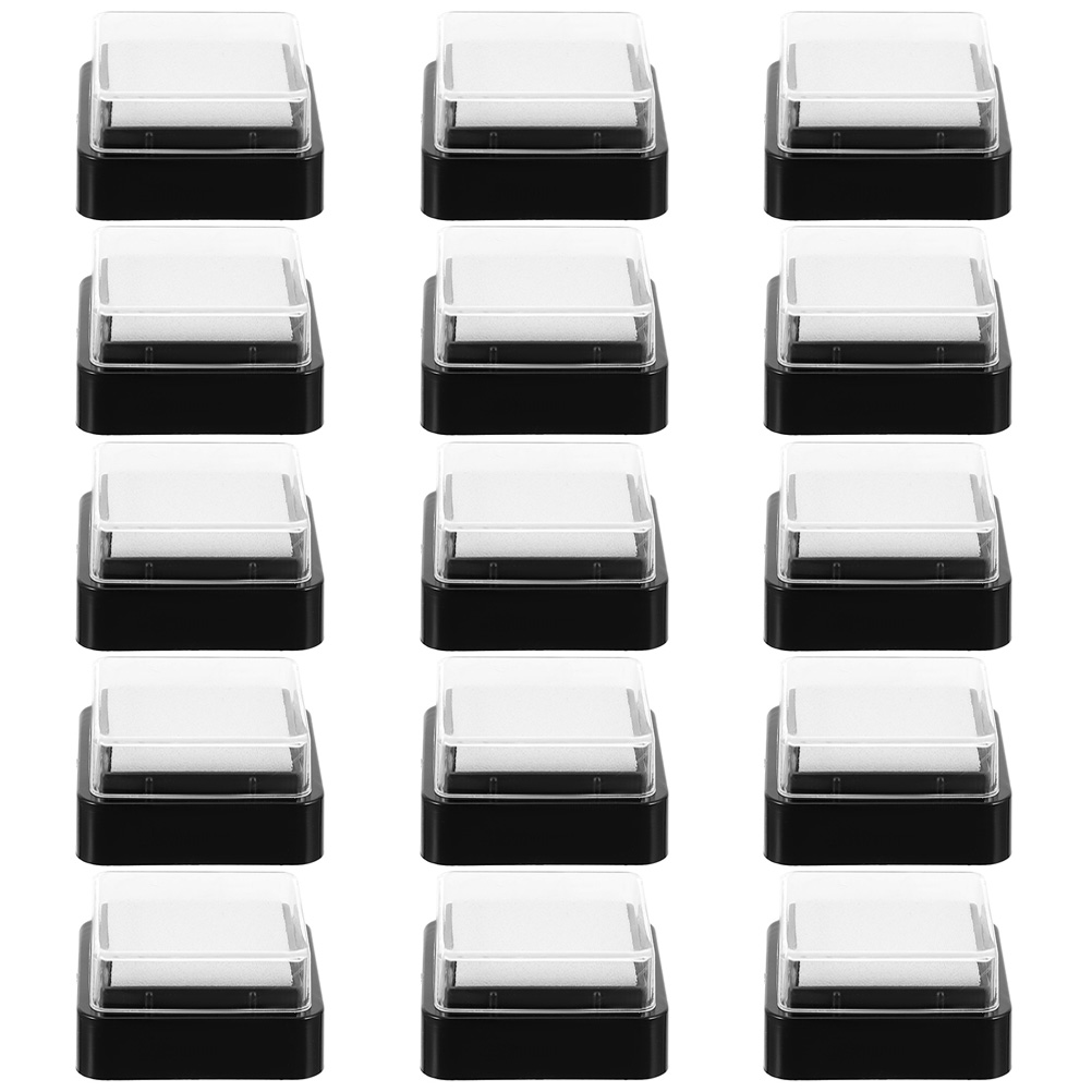 15pcs Ink Pads Ink Pads Blank  - Self Inking Stamp recension och pris