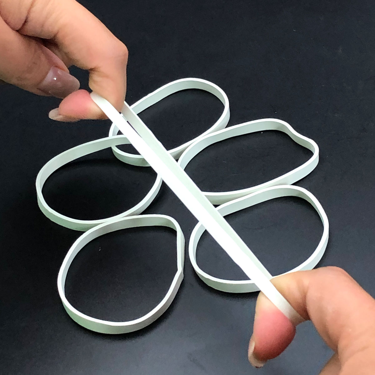 100pcs Rubber Bands White Colo - Stationery Warehouse recension och pris