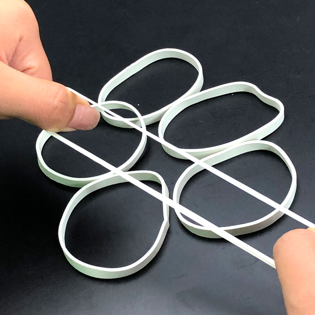 100pcs Rubber Bands White Colo - Stationery Warehouse recension och pris
