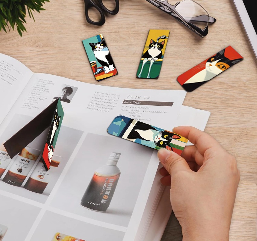5PCS Simple And Fun Cat Magnet - Office Supply Office Stationery Items recension och pris