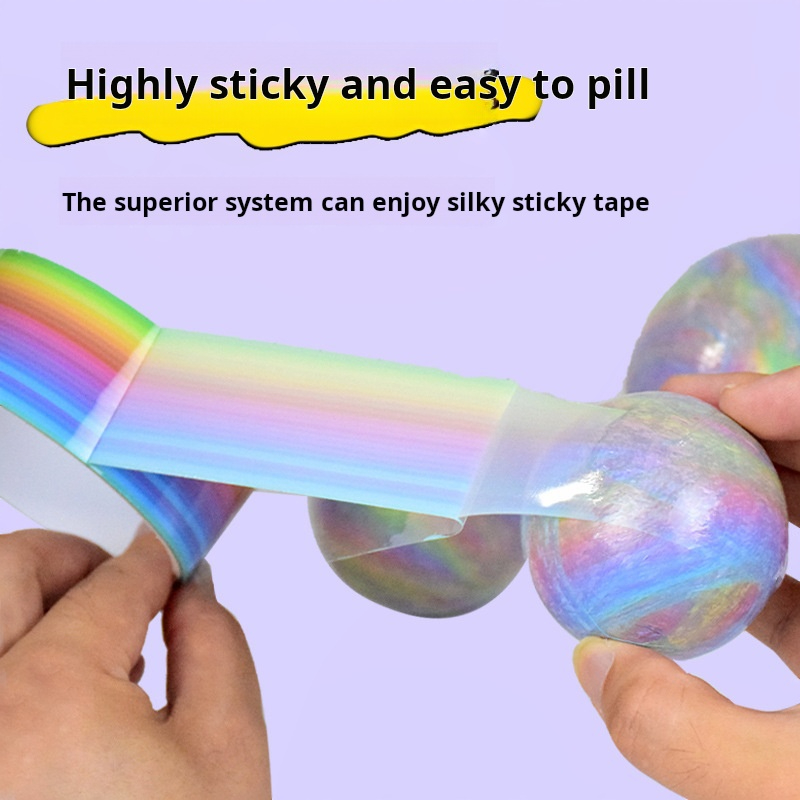 1pcs Rainbow Balls Sticky Ball - Glue Stick Pack recension och pris