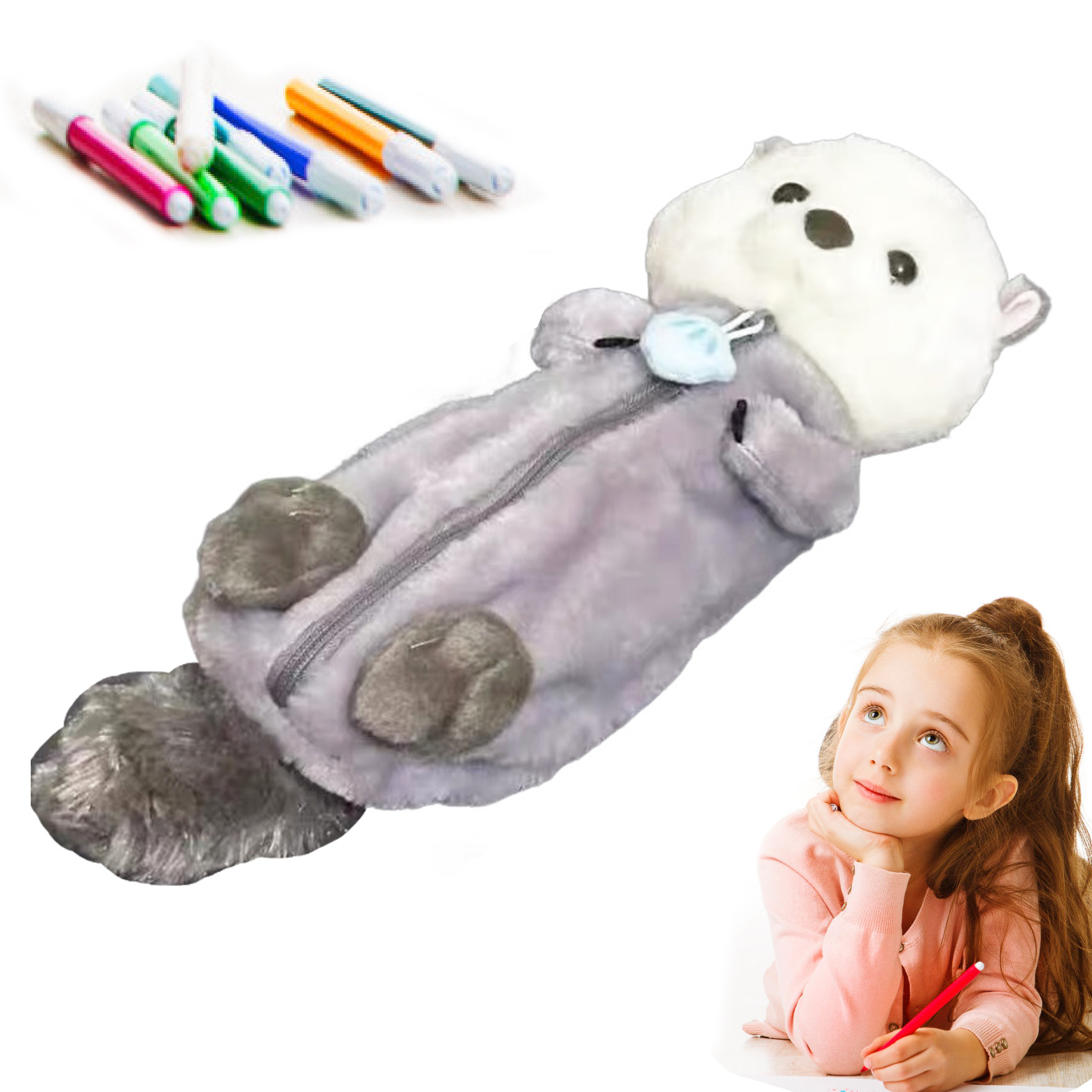 Creative Plush Toy Pencil Case - Stationery Supply recension och pris