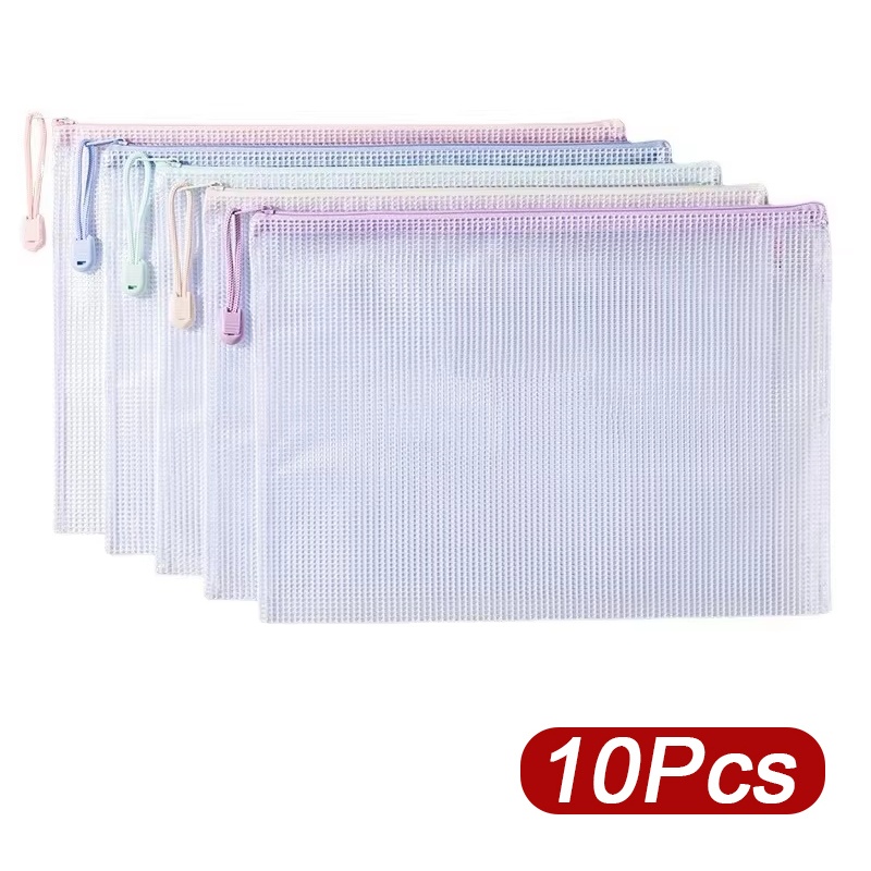 5-30pcs Zipper Mesh Bag A4/A5  - Office Stationery And Supply recension och pris