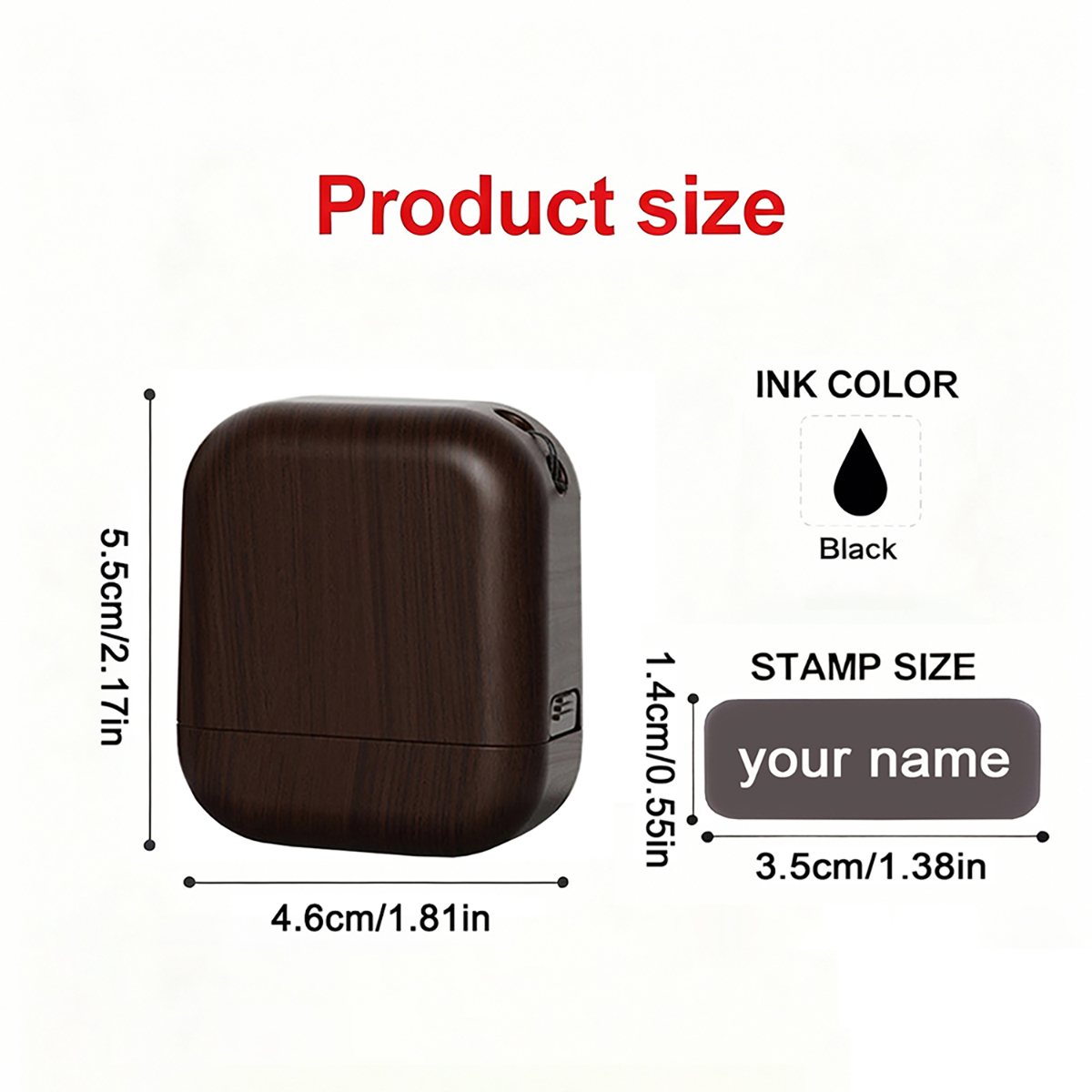 Personalized Plastic Wood Grai - Self Inking Stamp recension och pris