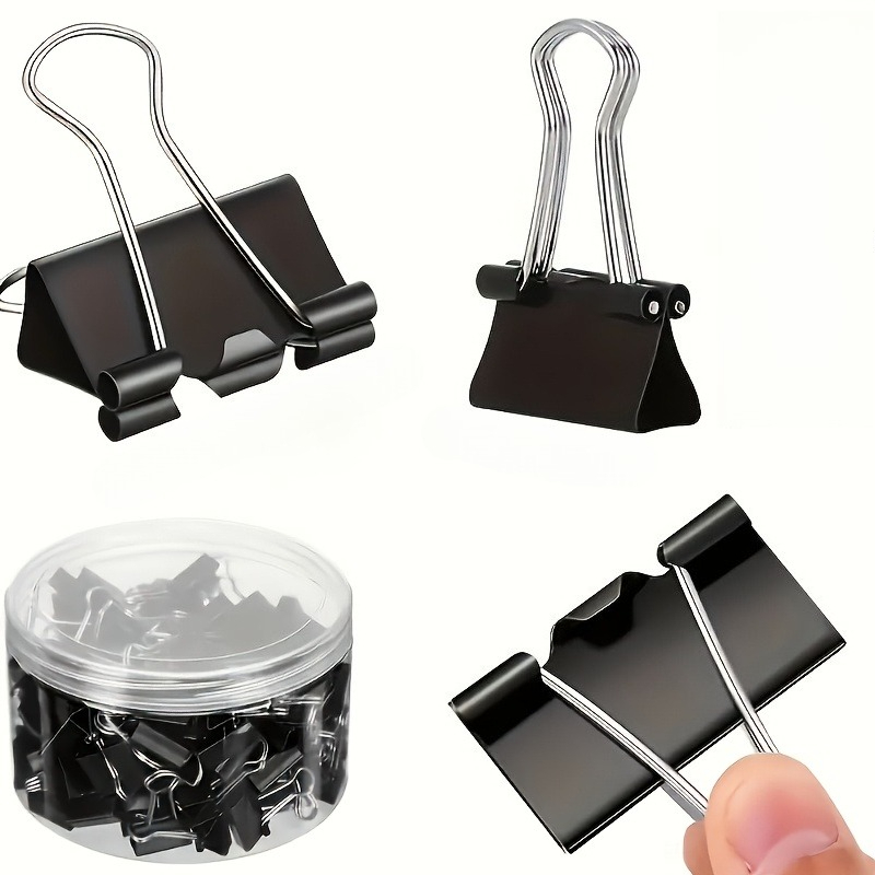 Colored & Black Binder Clips O - Binder Clip Assorted recension och pris