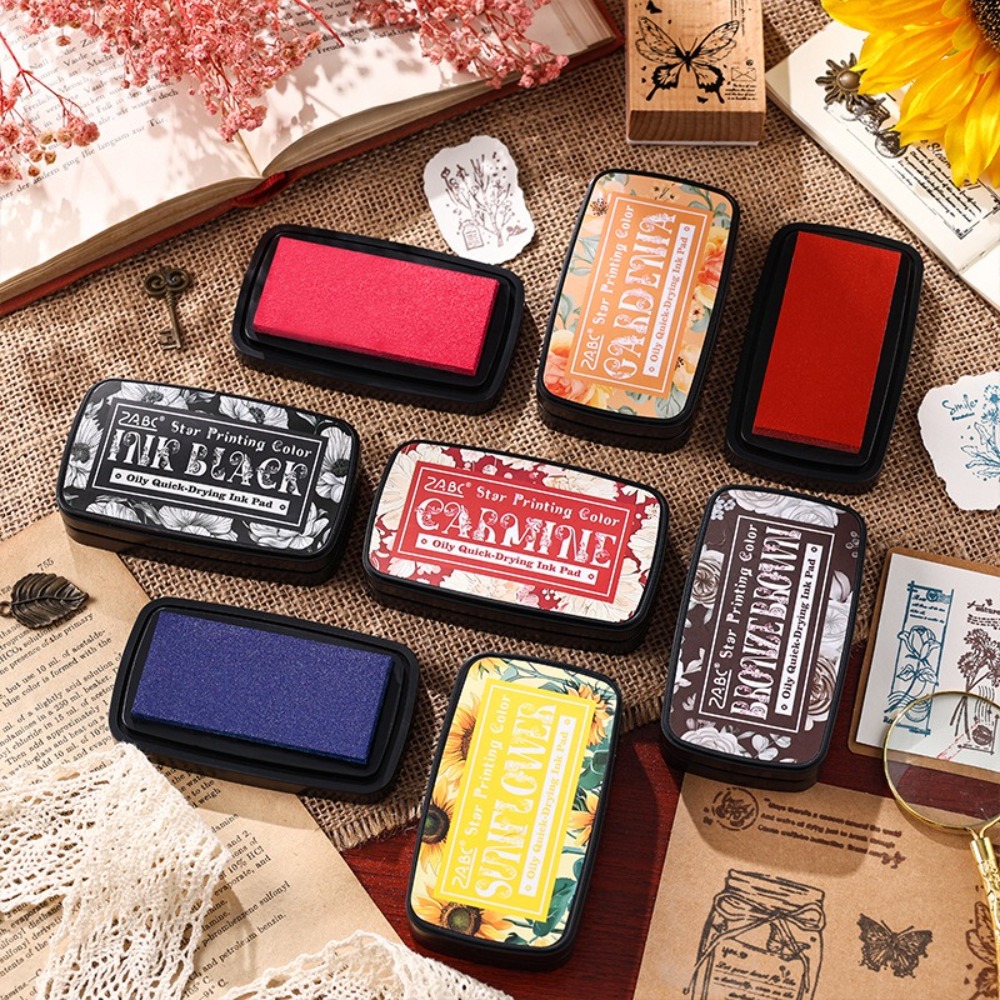 Portable Colorful Ink Pad Rect - Self Inking Stamp recension och pris