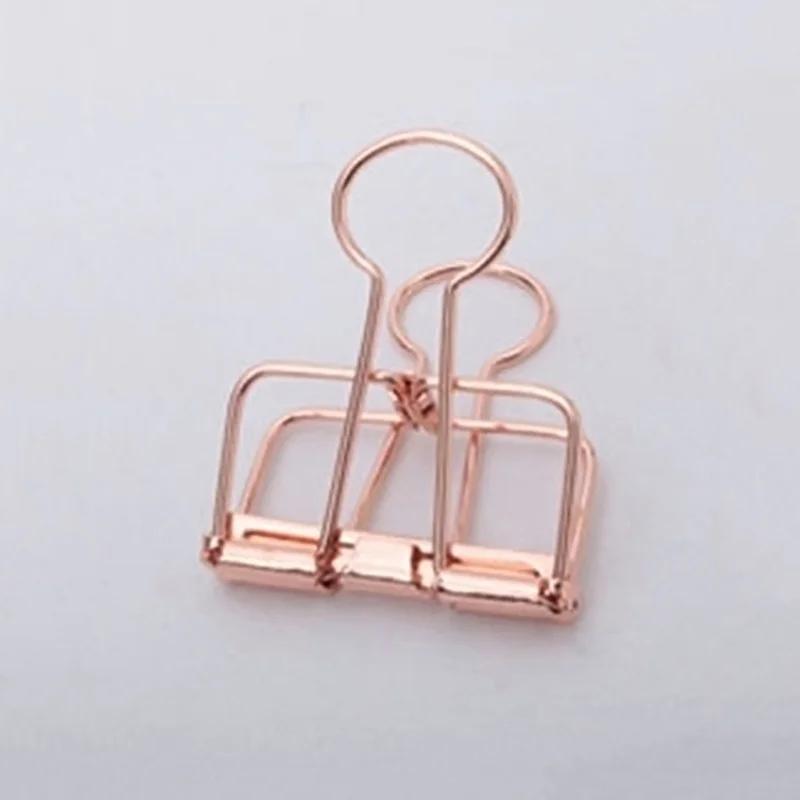 5Pcs Rose Gold Metal Binder Cl - Binder Clip Assorted recension och pris