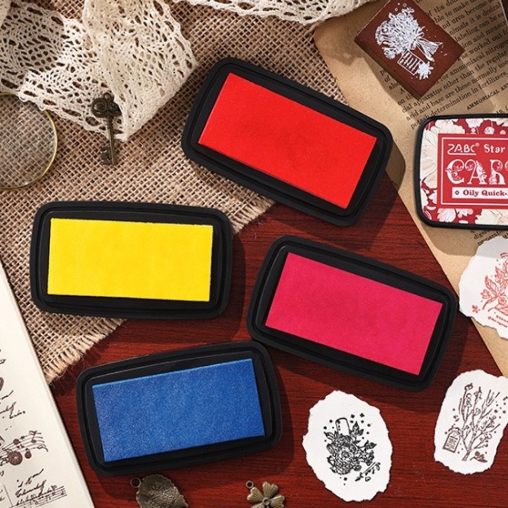 New Colorful Ink Pad Easy to U - Self Inking Stamp recension och pris