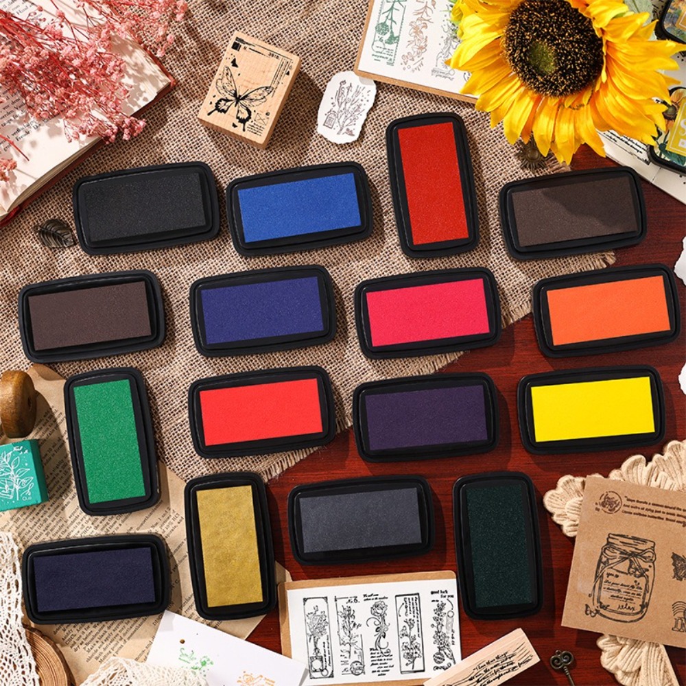 New Colorful Ink Pad Easy to U - Self Inking Stamp recension och pris