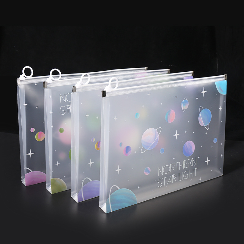 4/12pcs A4 Space Zipper Folder - Office Stationery And Supply recension och pris