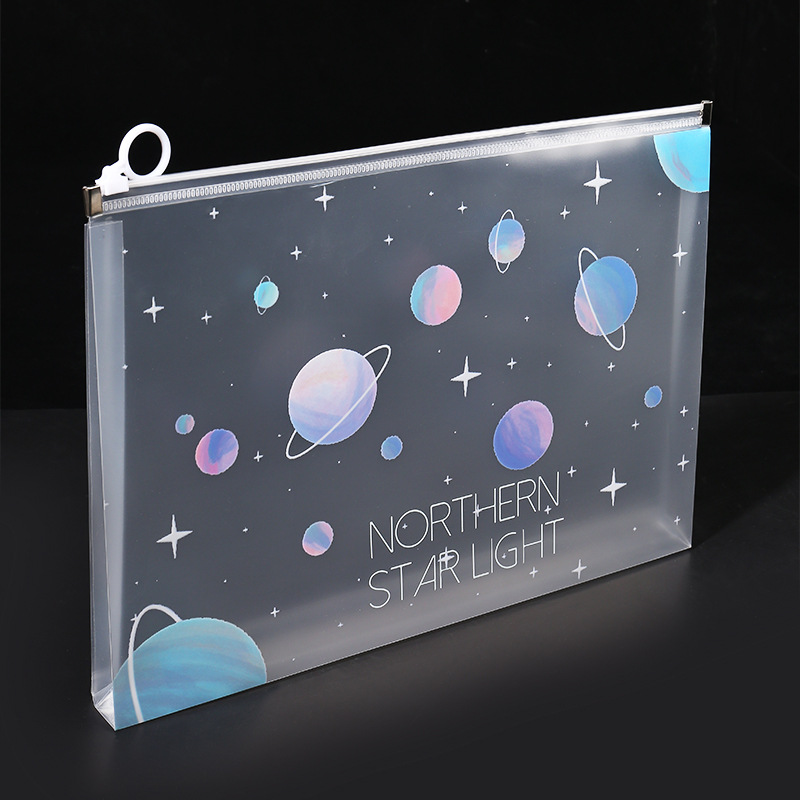 4/12pcs A4 Space Zipper Folder - Office Stationery And Supply recension och pris